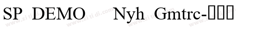 SP DEMO   Nyh Gmtrc字体转换